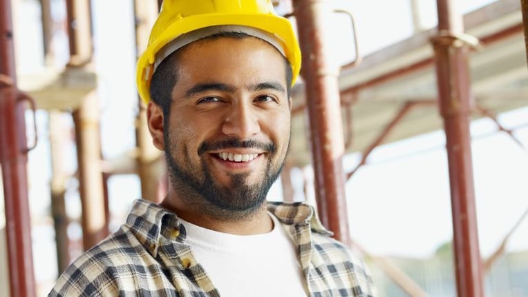 Contractor conducting an inspection in the field