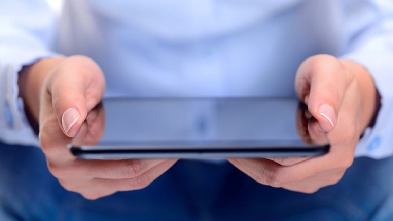 Resident accessing an online local goverment platform for permitting