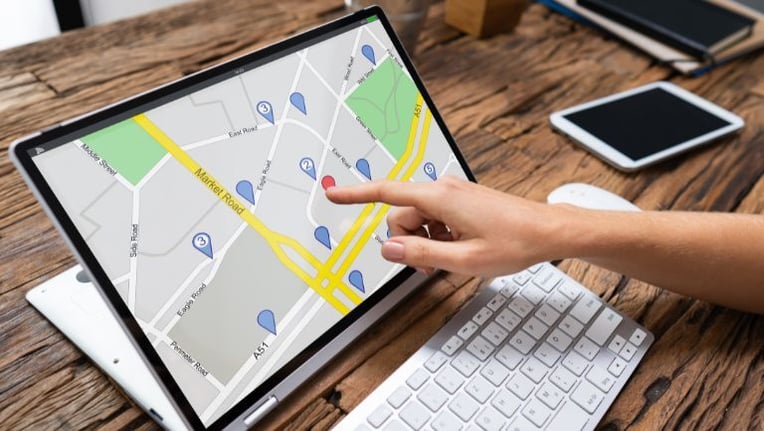Tracking work locations with public works management software