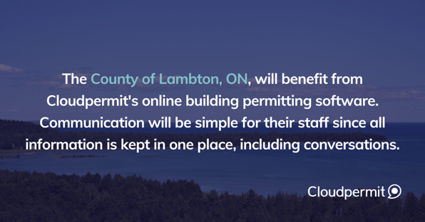 County of Lambton goes live with online building permitting