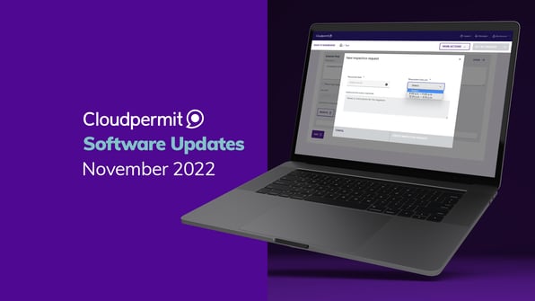 Cloudpermit software updates November 2022