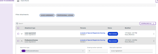 Business Licensing Document Management