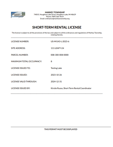 Short Term Rental Compliance