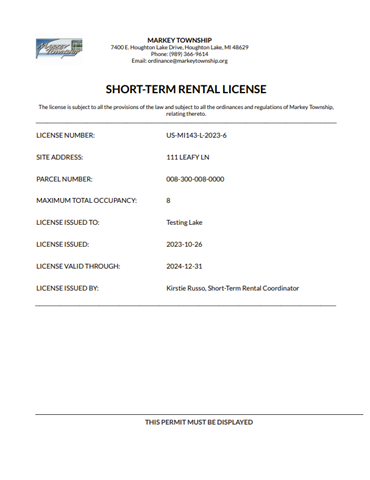 Short Term Rental Program Sticker Online Licensing Software | Cloudpermit