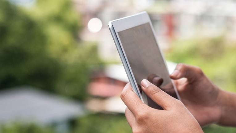 Using tablet in the field